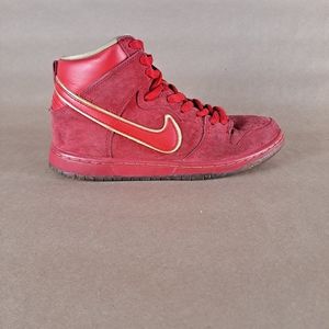 Nike SB Dunk High Premium CNY 2014 313171-667 Red/Gold Size 7M 8.5W